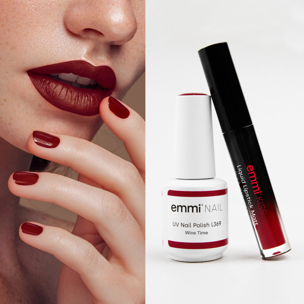 Gomme laque + Rouge à lèvres « Wine Time »