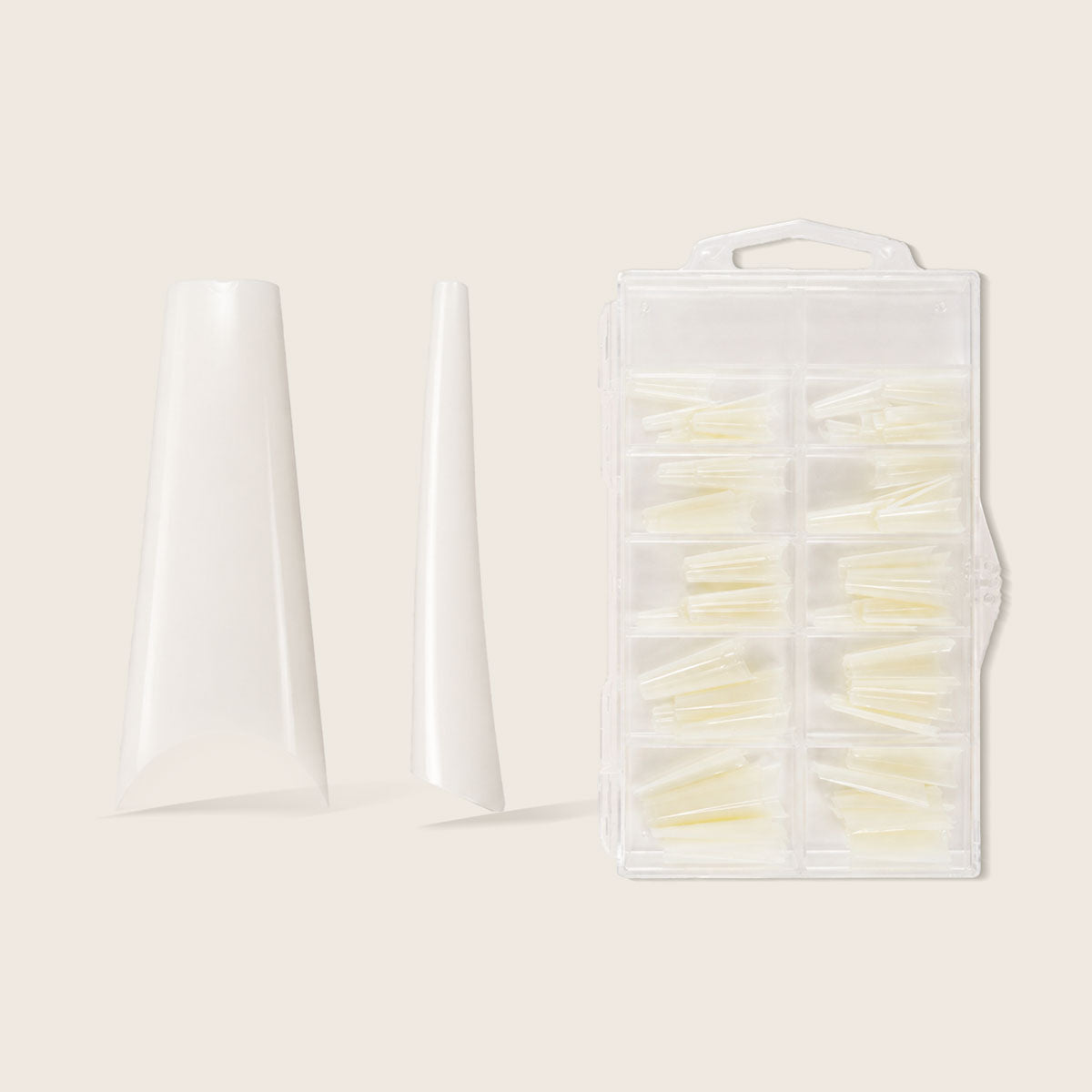 Tip box Coffin Clear 100pcs.