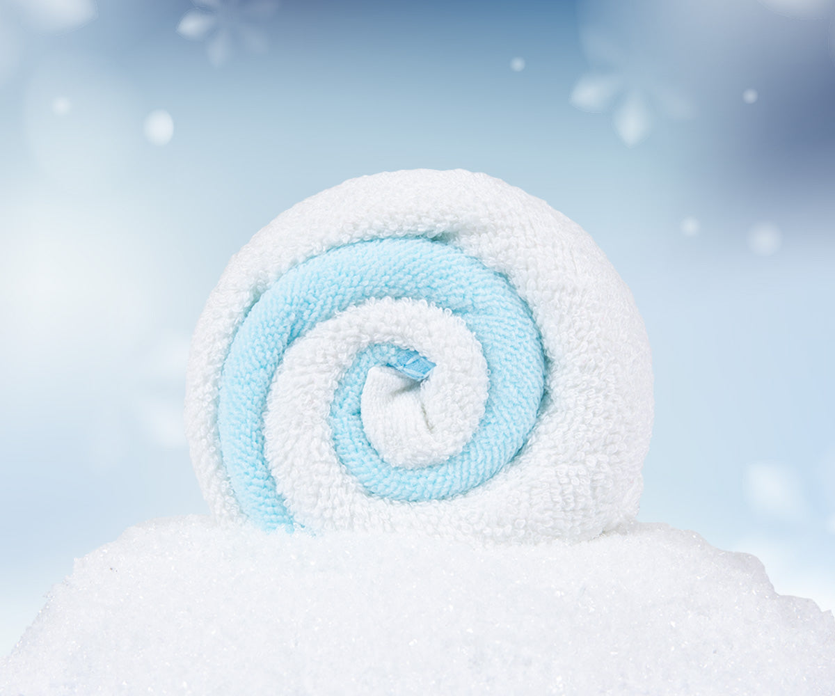 Lingettes Bonbon Twist blanches/bleues