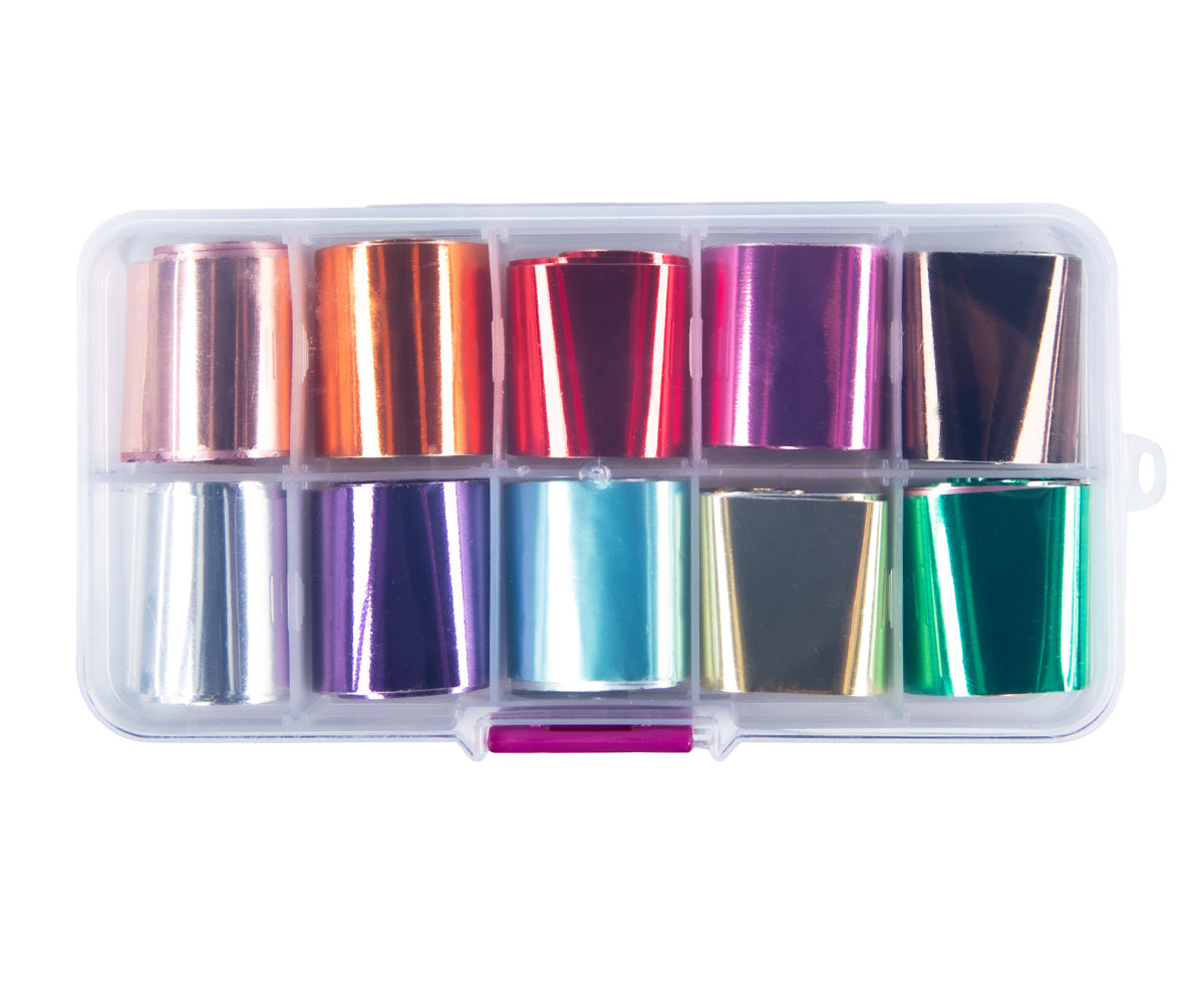 Emmi-Nail Glänzende Transferfolien 10 Rollen