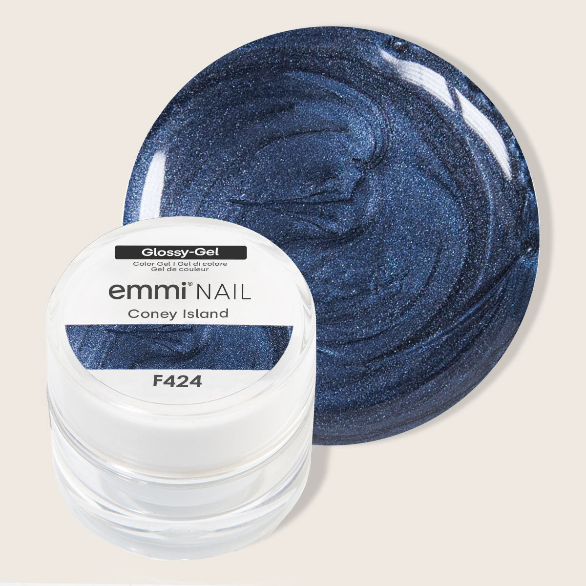 Gel brillant pour ongles Emmi Coney Island 5 ml -F424-