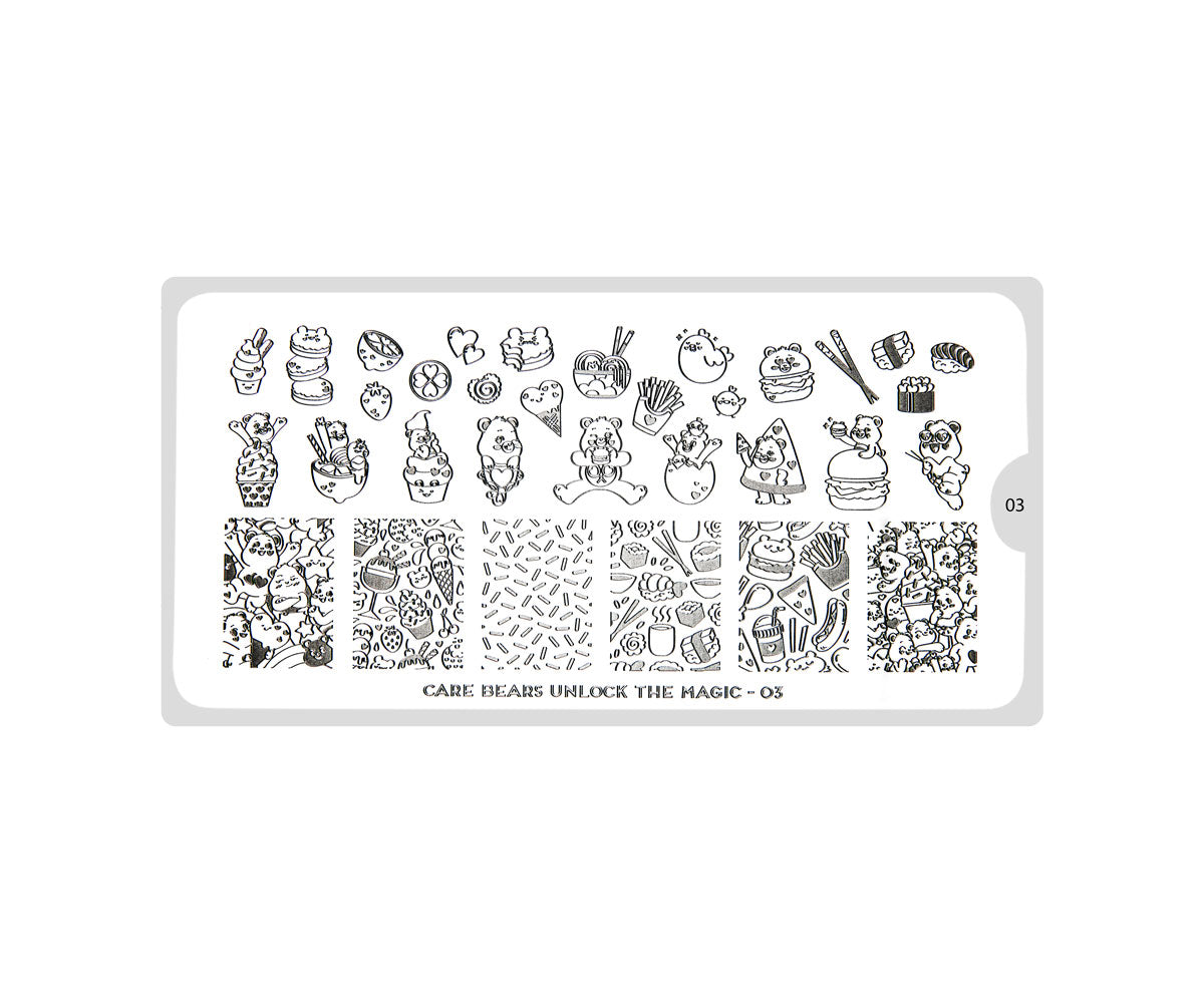MoYou-London Stamping Stencil Care Bears Magic 03