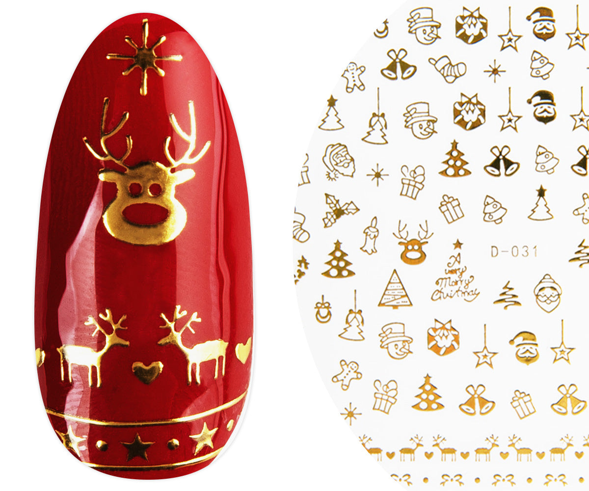 Autocollants pour ongles Emmi-Nail 3D Art Joyeux Noël