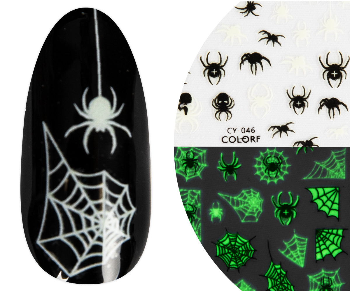 Autocollant pour ongles 3D Art Emmi-Nail Araignée d'Halloween