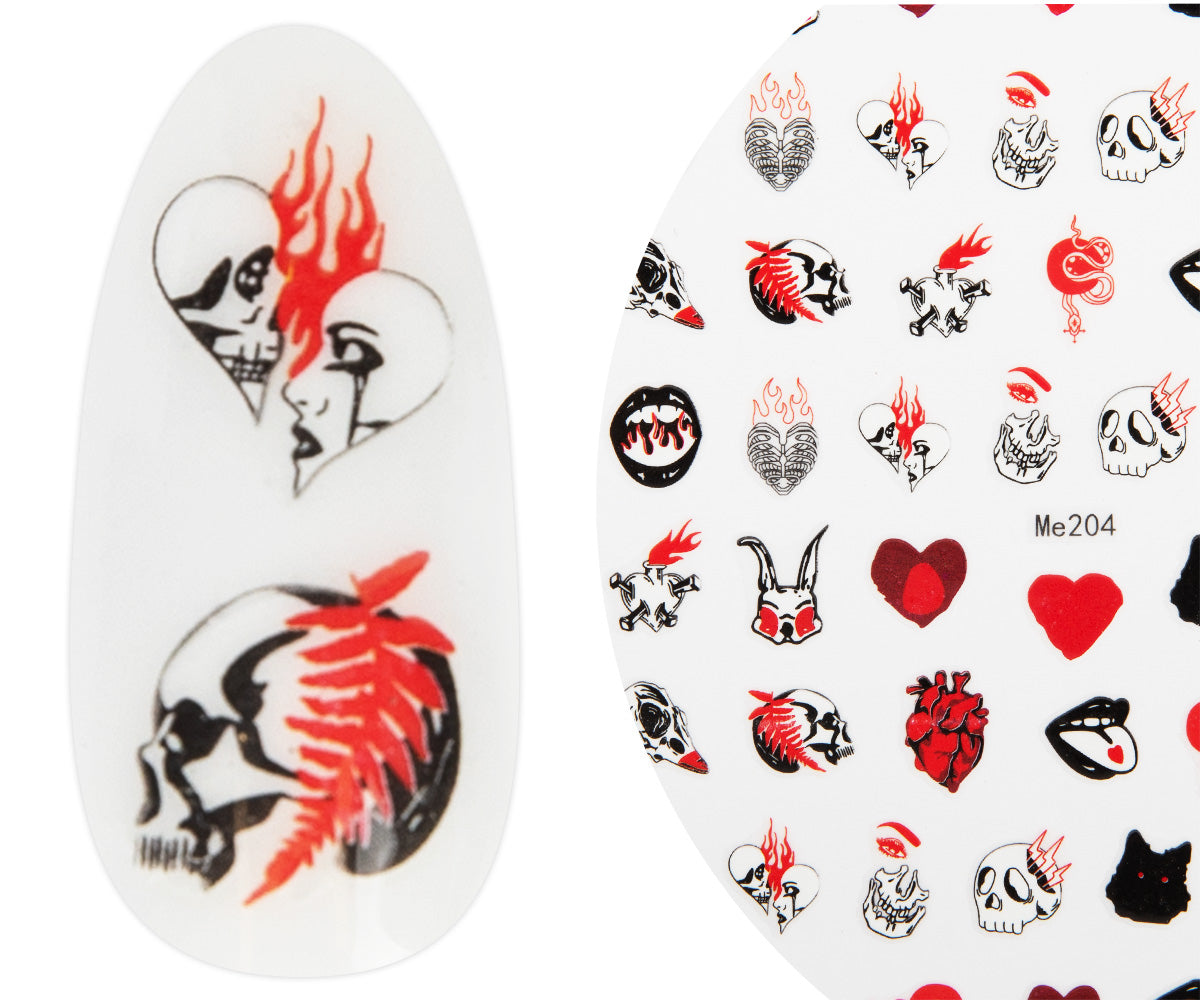Autocollant pour ongles 3D Art Emmi-Nail Diable d'Halloween