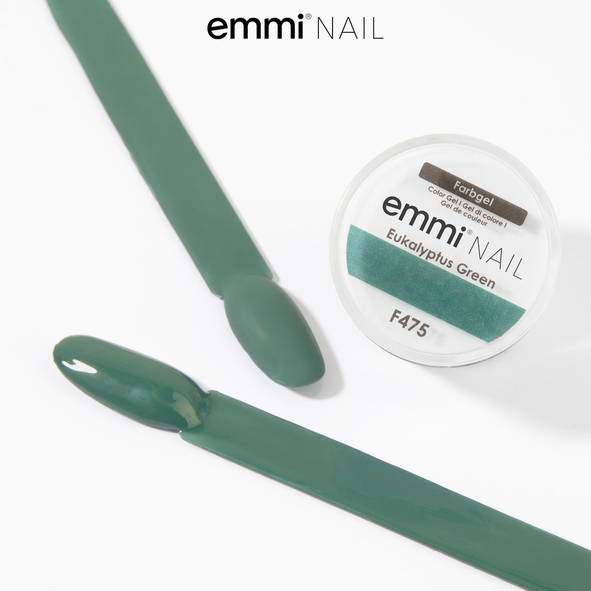 Gel de couleur Emmi-Nail Vert Eucalyptus -F475-