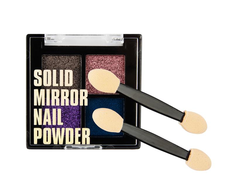 Poudre chromée miroir Emmi-Nail colorée 4 pièces