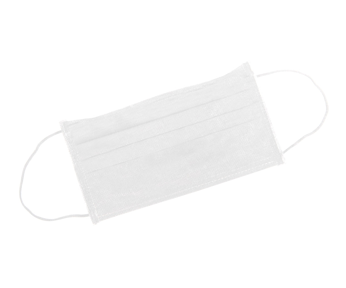 Masque facial 3 plis EN14683 Type IIR 50 pièces blanc