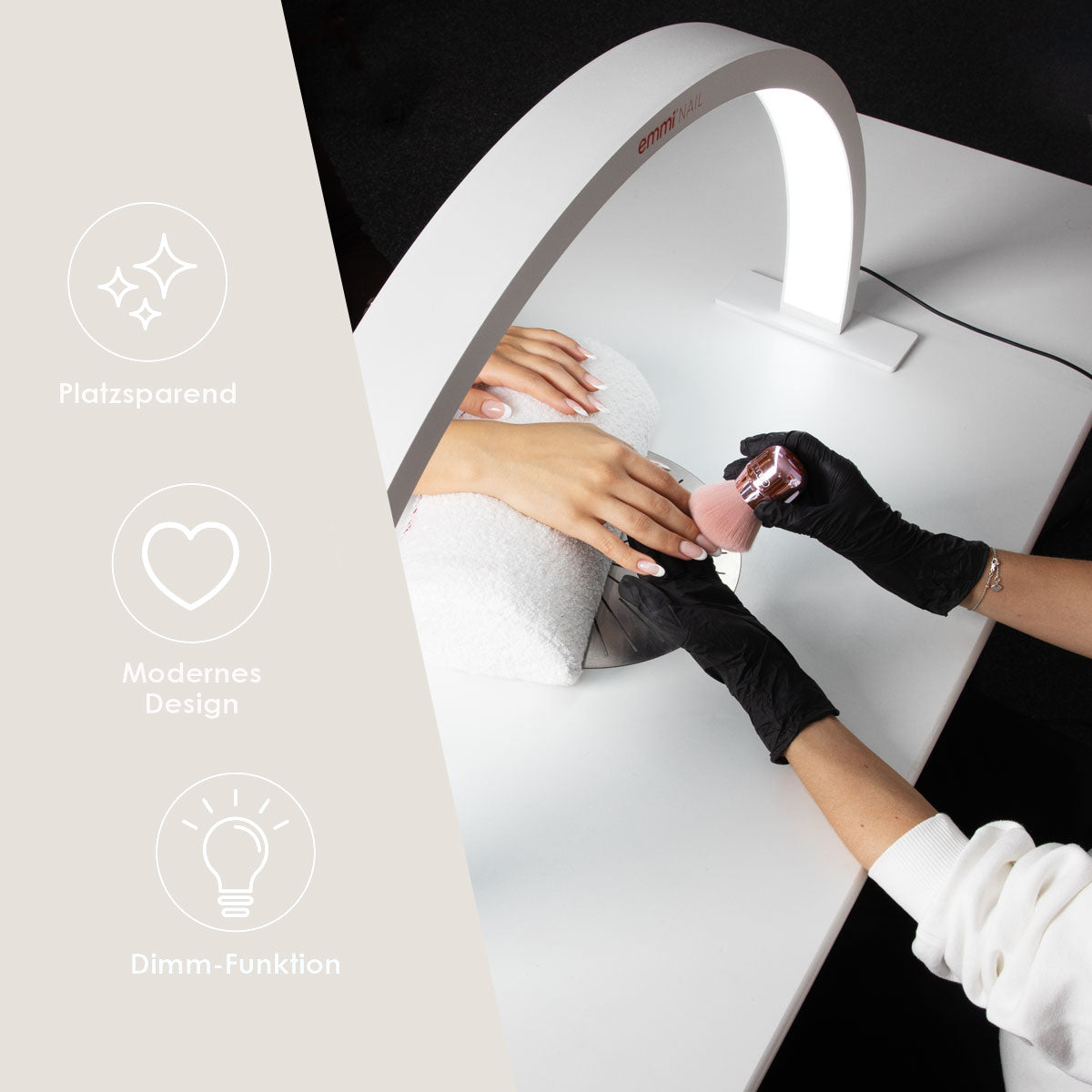 Emmi-Nail LED Arbeitsplatzleuchte Rainbow White