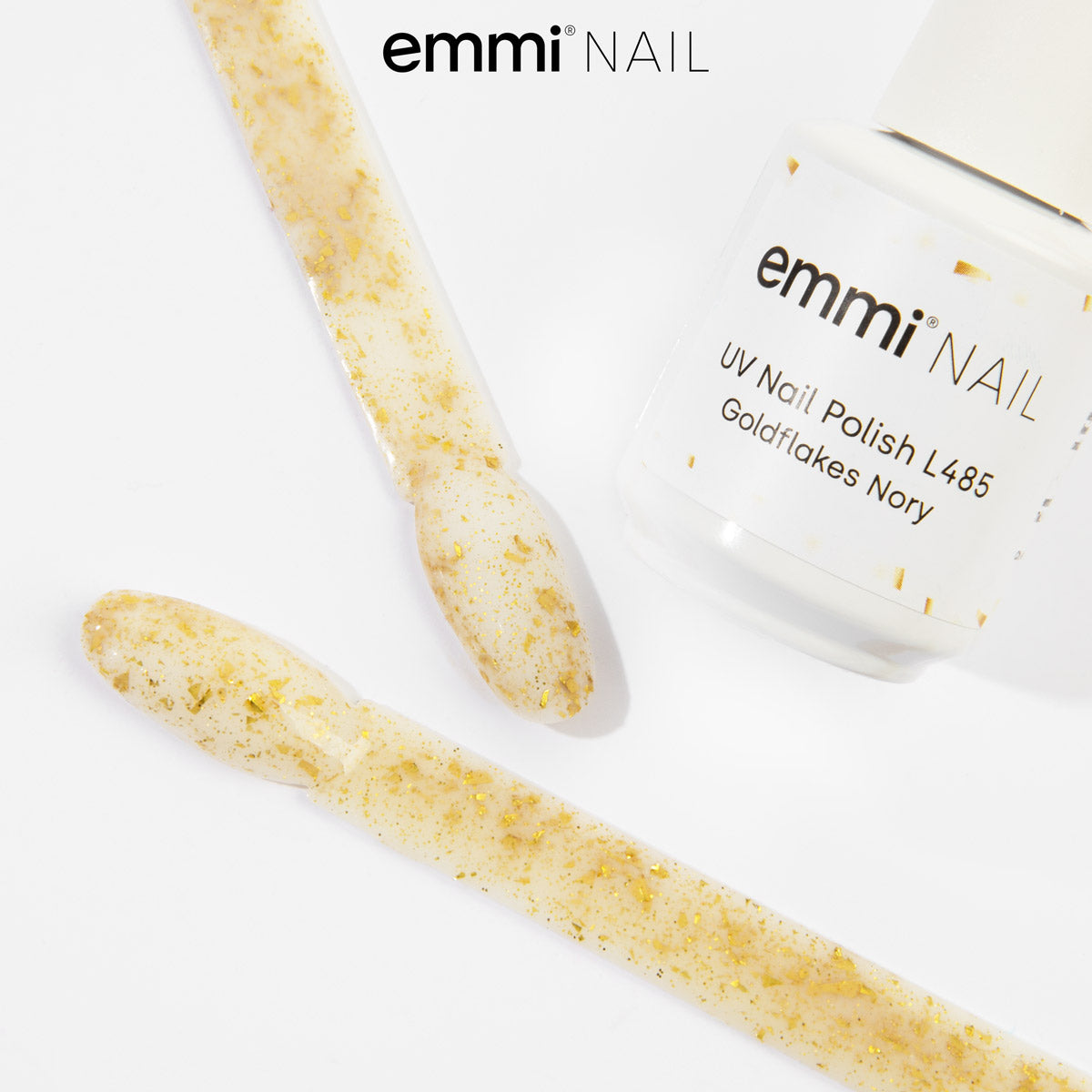 Vernis UV Shellac Goldflakes Nory 15ml -L485-