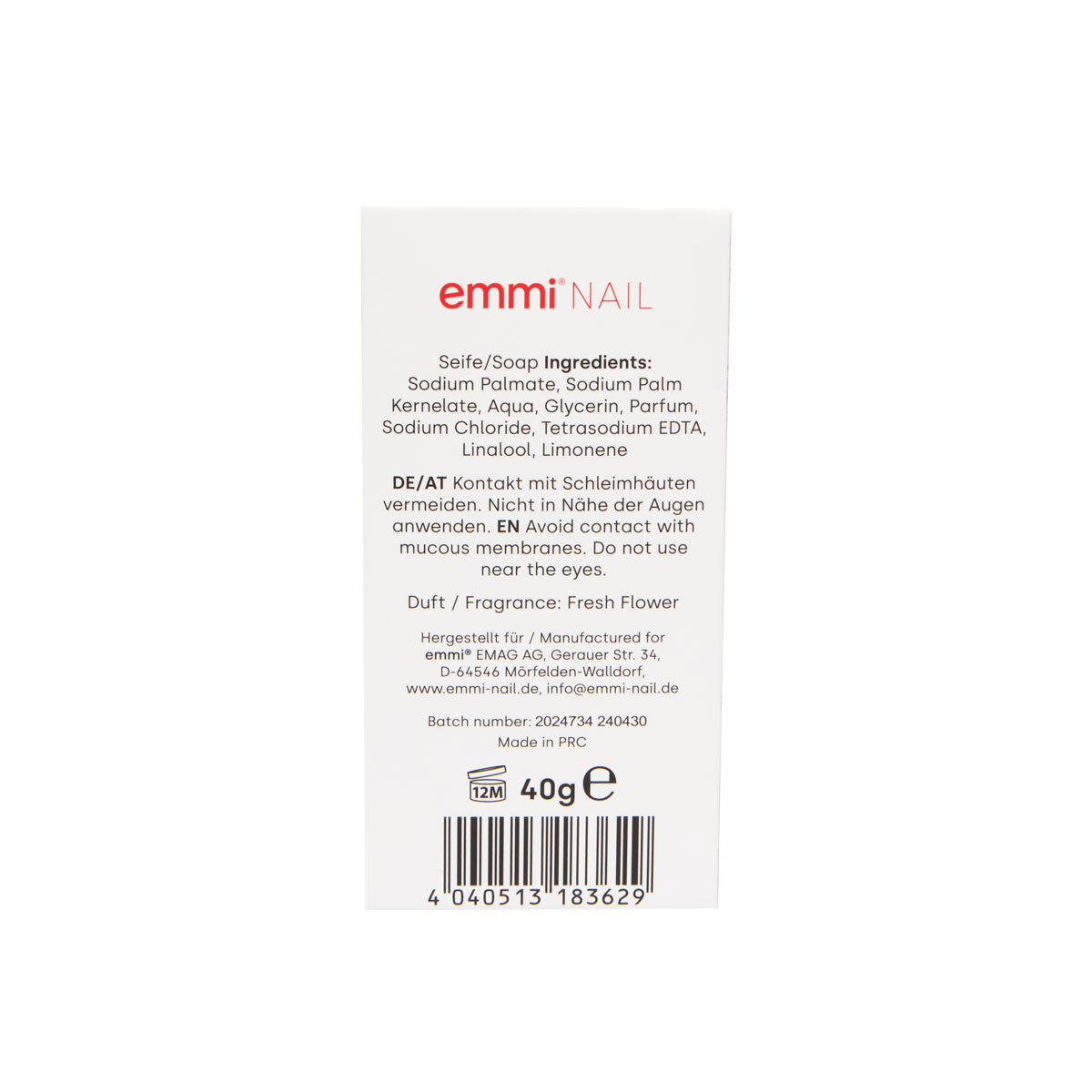 Savon vernis Emmi-Nail emmi 40g "fleur fraîche"