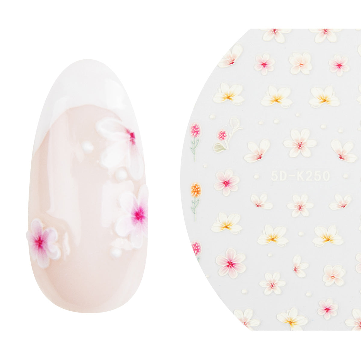 Autocollant pour ongles Emmi-Nail 5D Art Fleur de cerisier