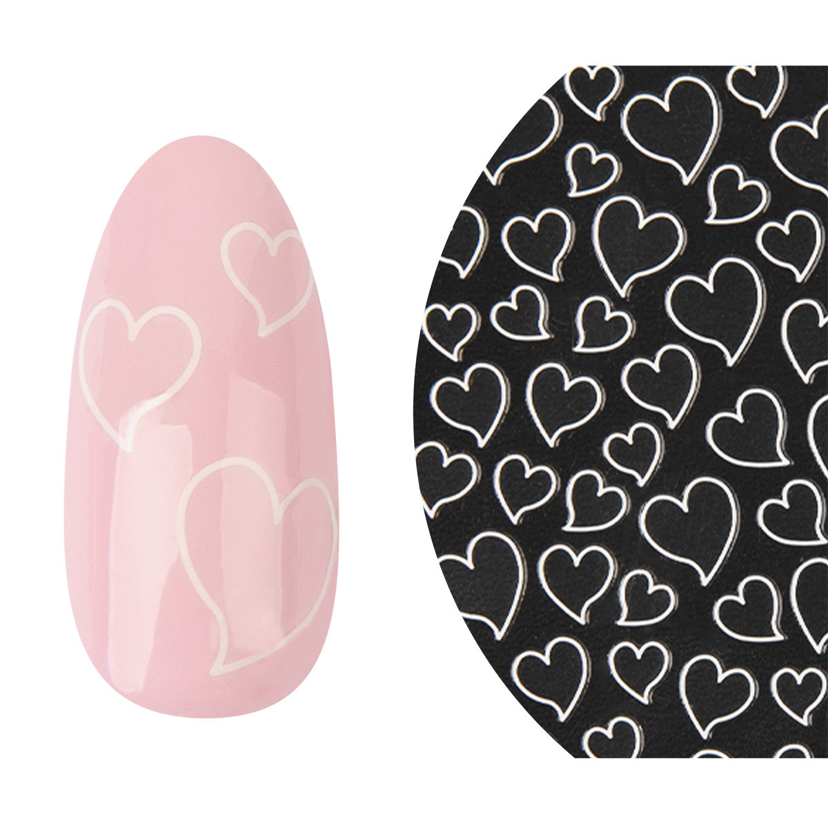 Autocollants pour ongles Emmi-Nail 3D Art Heart Love 2