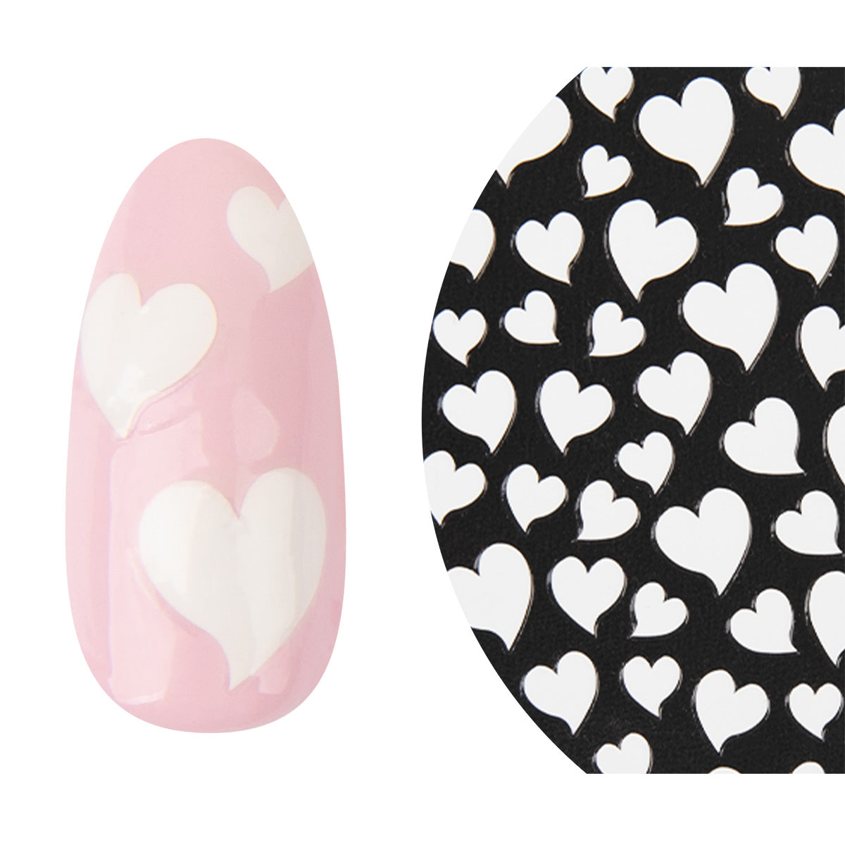 Emmi-Nail 3D Art Nail Sticker Heart Love 1