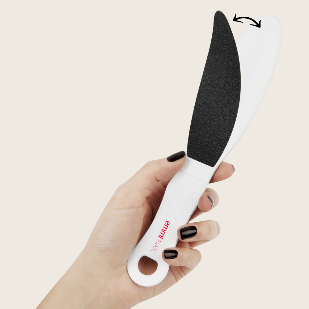 Râpe à pieds double avec manche interchangeable hygiénique