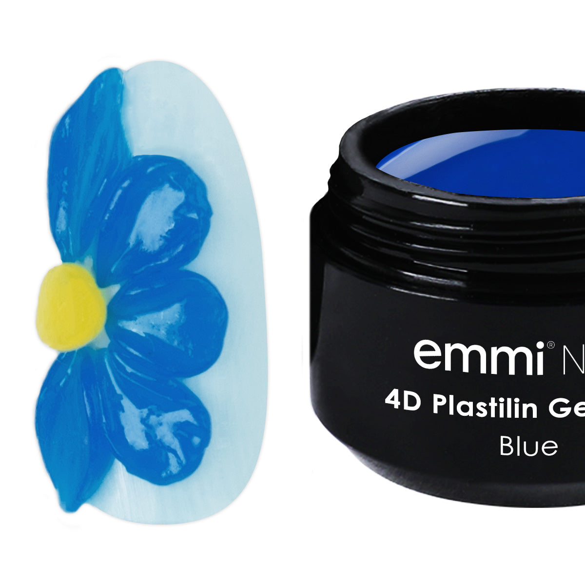 Gel de pâte à modeler Emmi-Nail 4D Bleu 8g -F537-