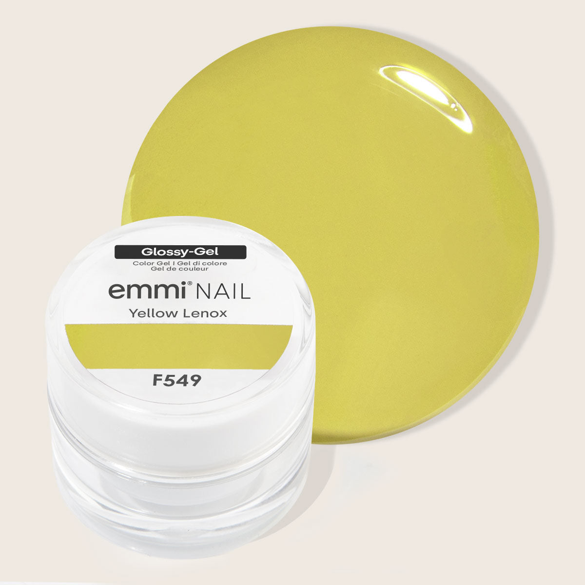 Emmi-Nail Glossy-Gel Yellow Lenox -F549-