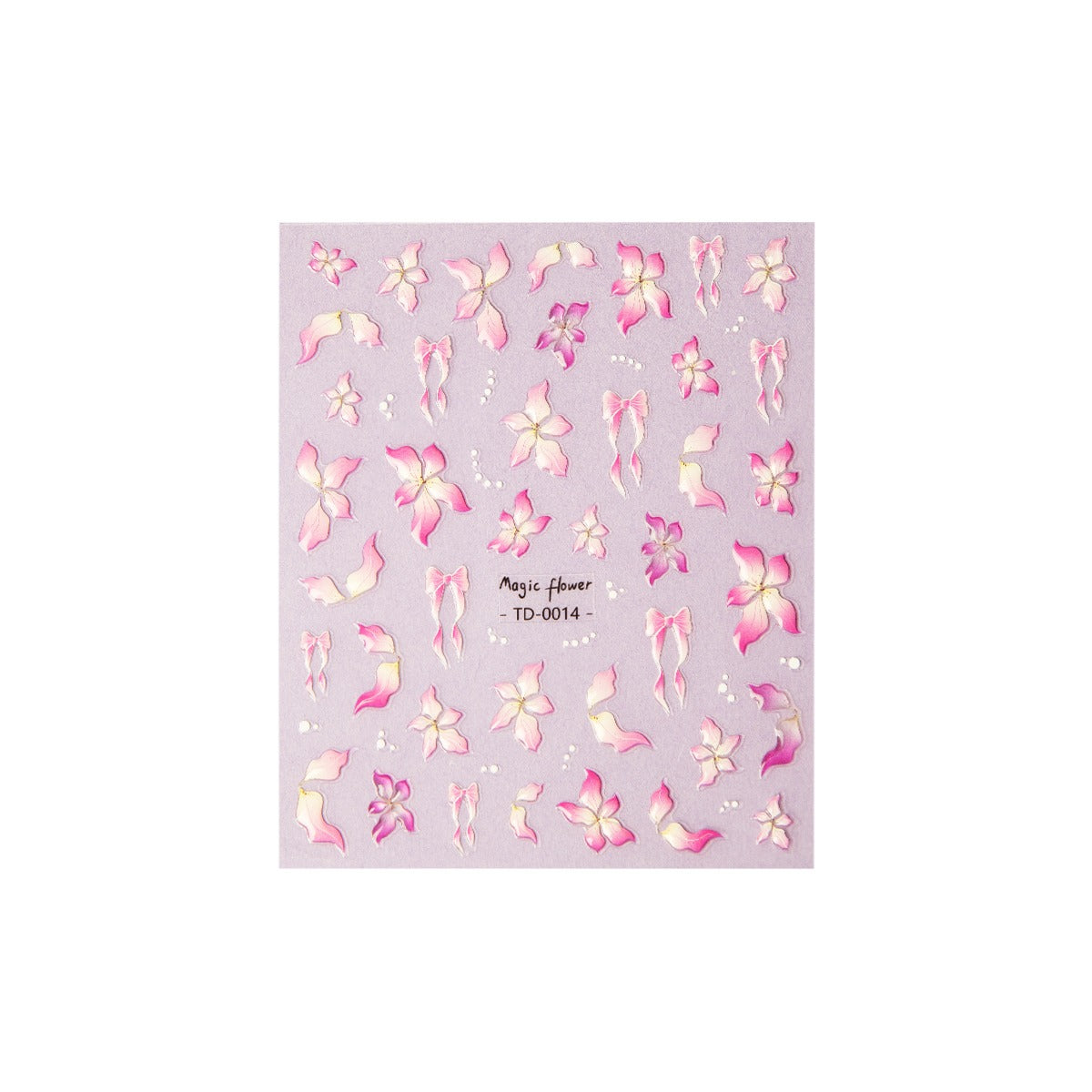 Autocollants pour ongles en gel souple 5D Emmi-Nail motif fleur 3