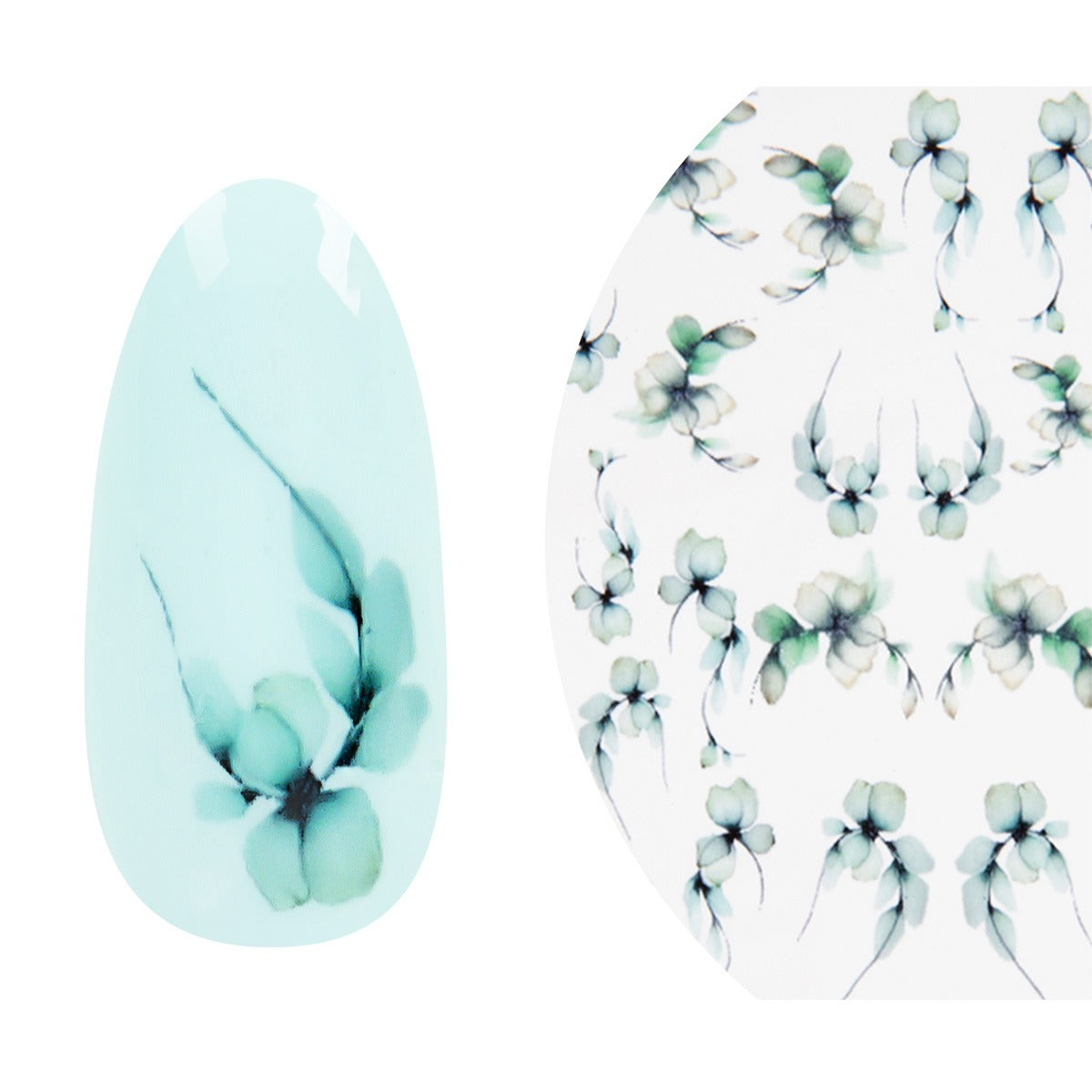Emmi Nail Water Tattoo Green Harmony