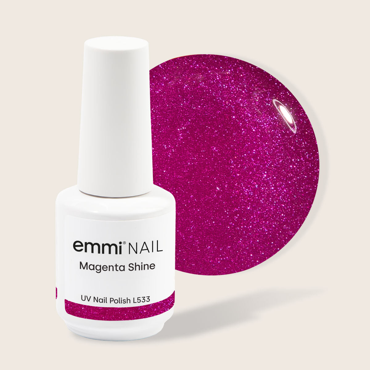 Shellac UV Polish Magenta Shine 15ml -L533-