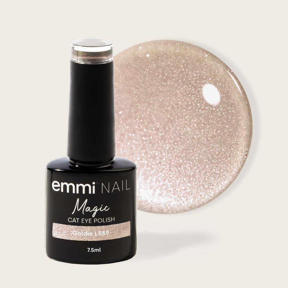 Vernis Shellac UV/LED Magic Cat Eye Goldie -L559-