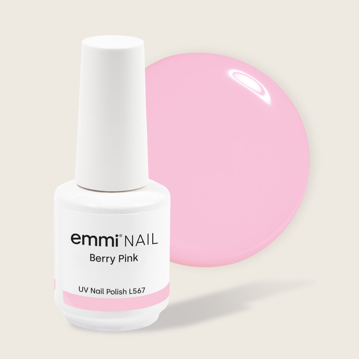 Vernis UV Shellac Rose Baie 15ml -L567-