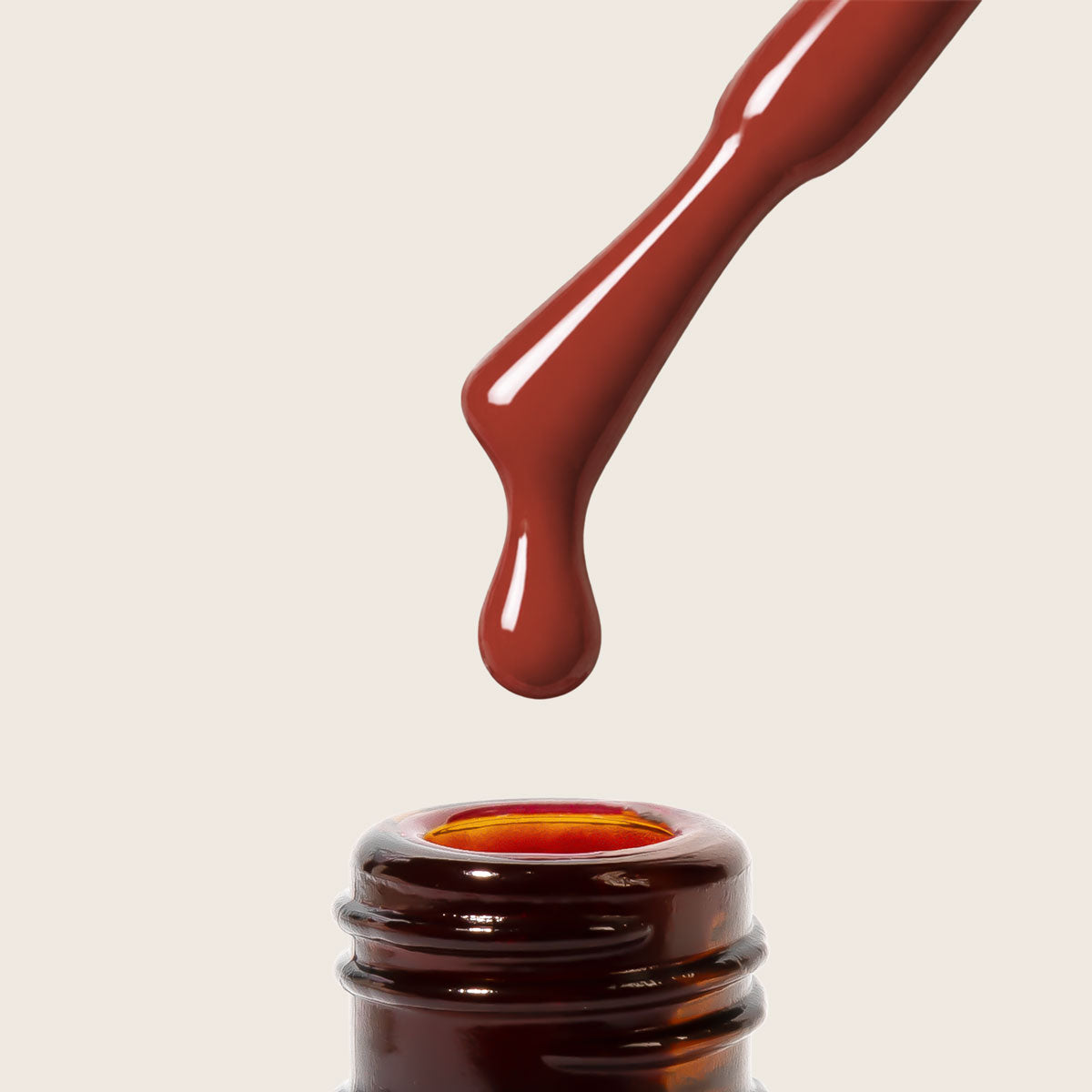 Vernis Semi-Permanent UV Shellac Rouge Terracotta 15ml -L575-