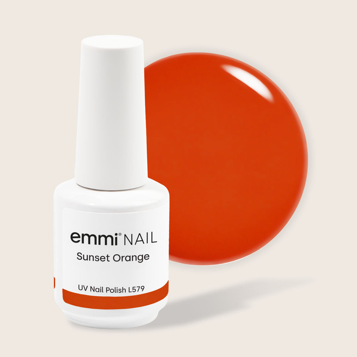 Shellac UV Polish Sunset Orange 15ml -L579-