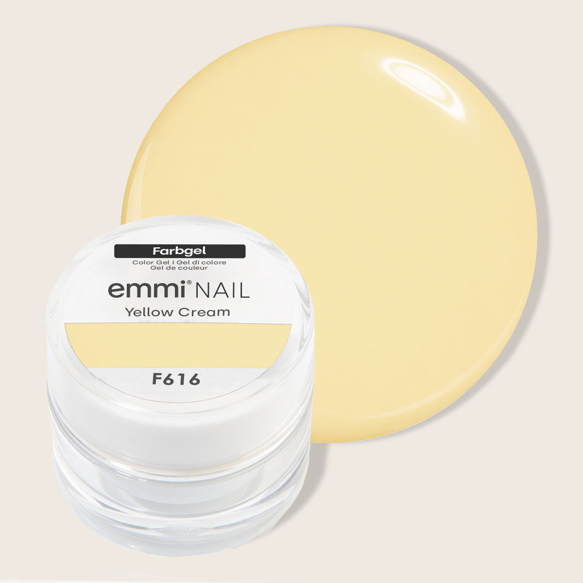 Emmi-Nail Color Gel Yellow Cream 5ml -F616-