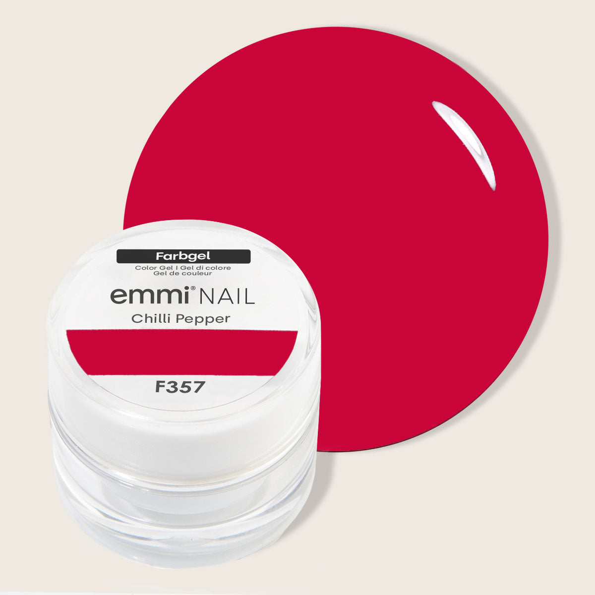 Gel de couleur pour ongles Emmi Piment 5 ml -F357-
