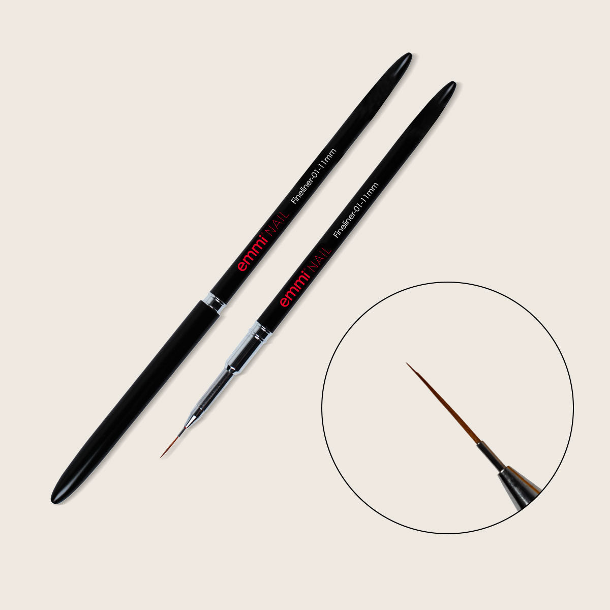 Pinceau fin pour nail art Emmi-Nail -01- 11 mm