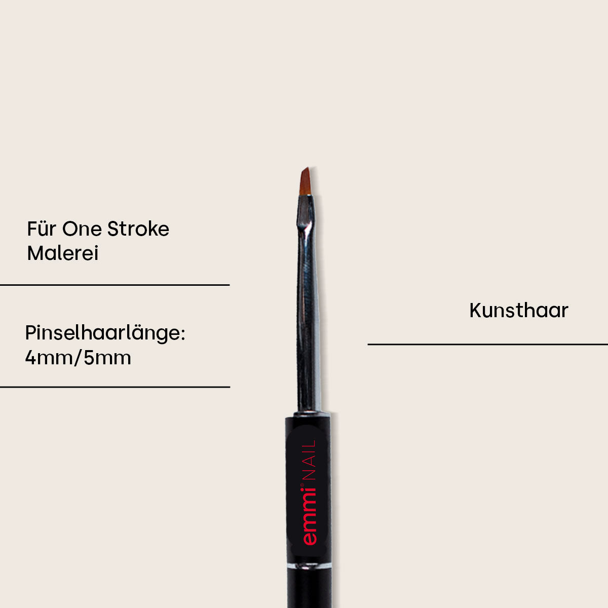 Pinceau One Stroke Emmi-Nail --1/2-- 4 mm/5 mm