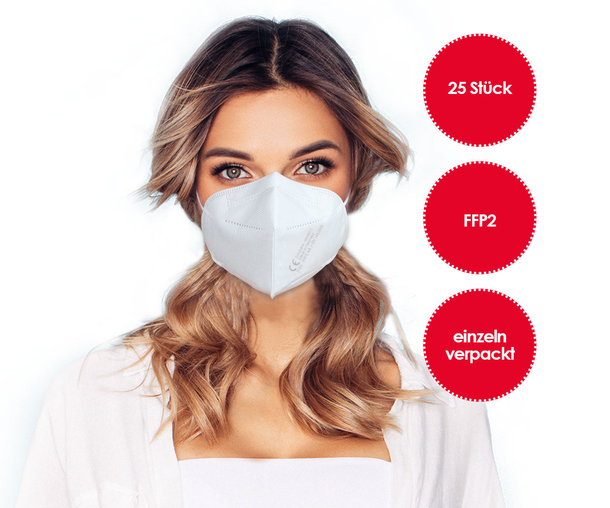 FFP2 respirator mask 25 pieces *white*