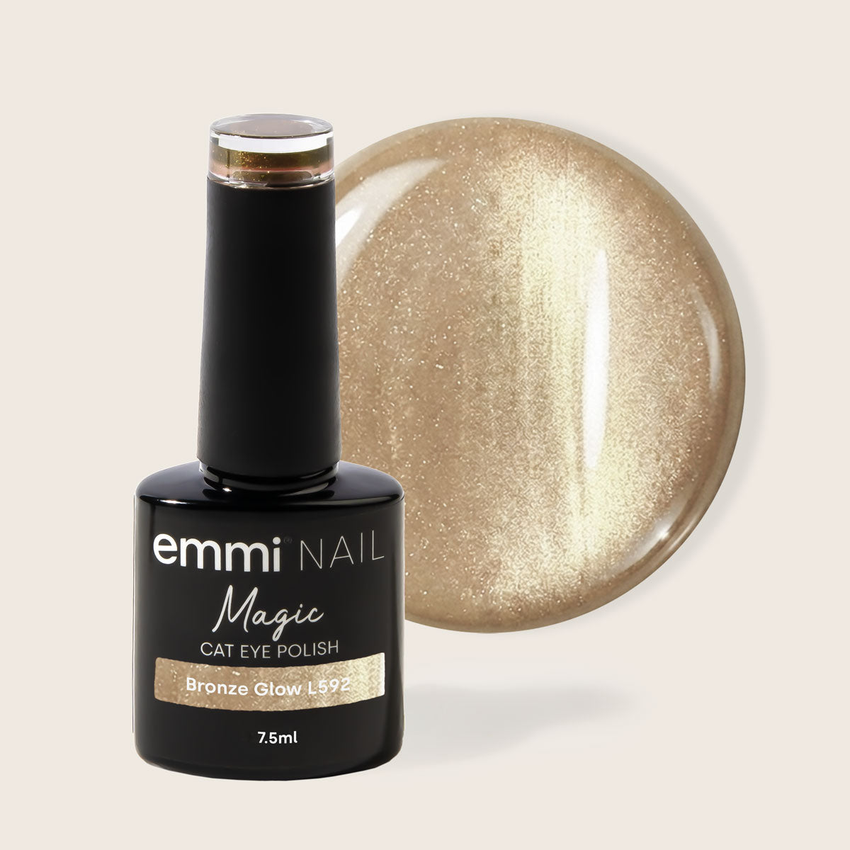 Shellac UV/LED Polish Magic Cat Eye Bronze Glow -L592-