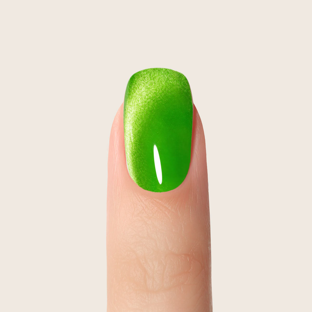 Shellac UV/LED Polish Magic Cat Eye Neon Green -L595-