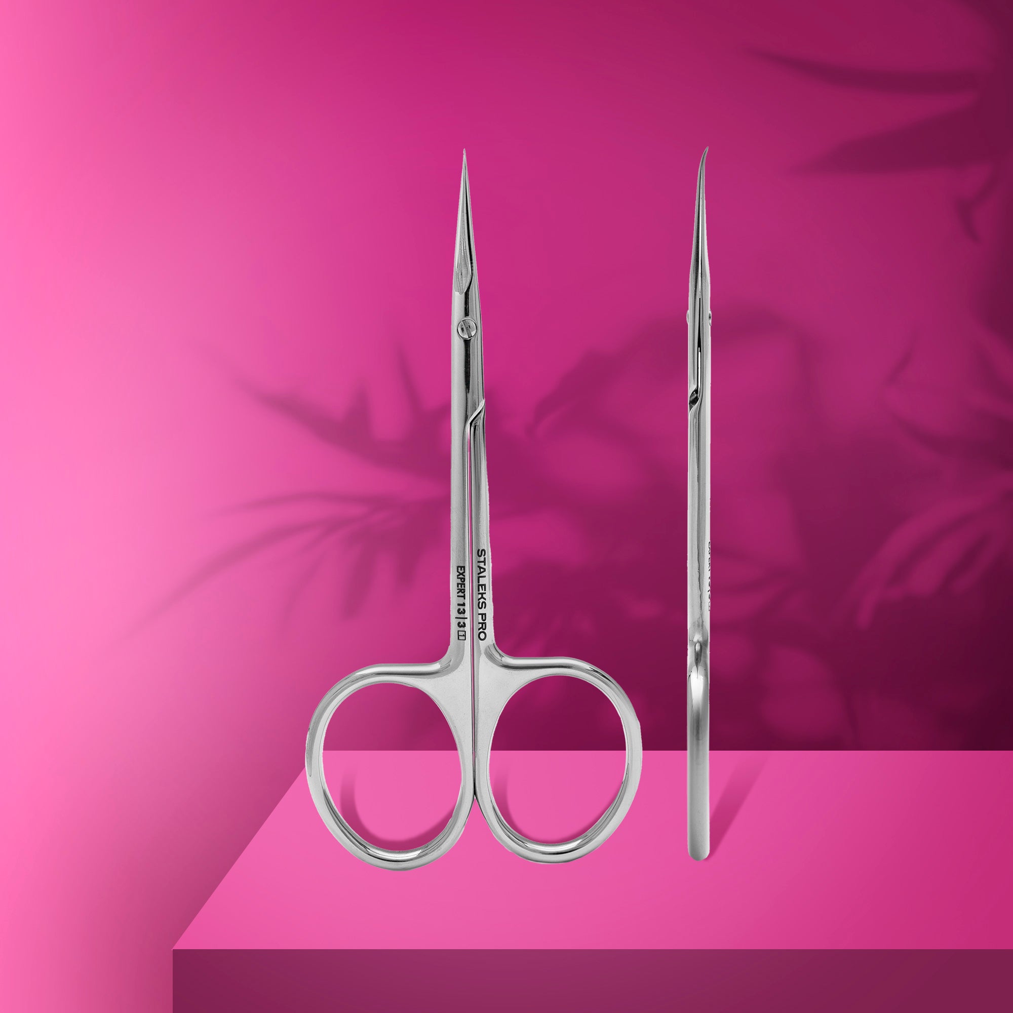 Staleks Professional Left-Handed Cuticle Scissors with Hook EXPERT 13 TYPE 3