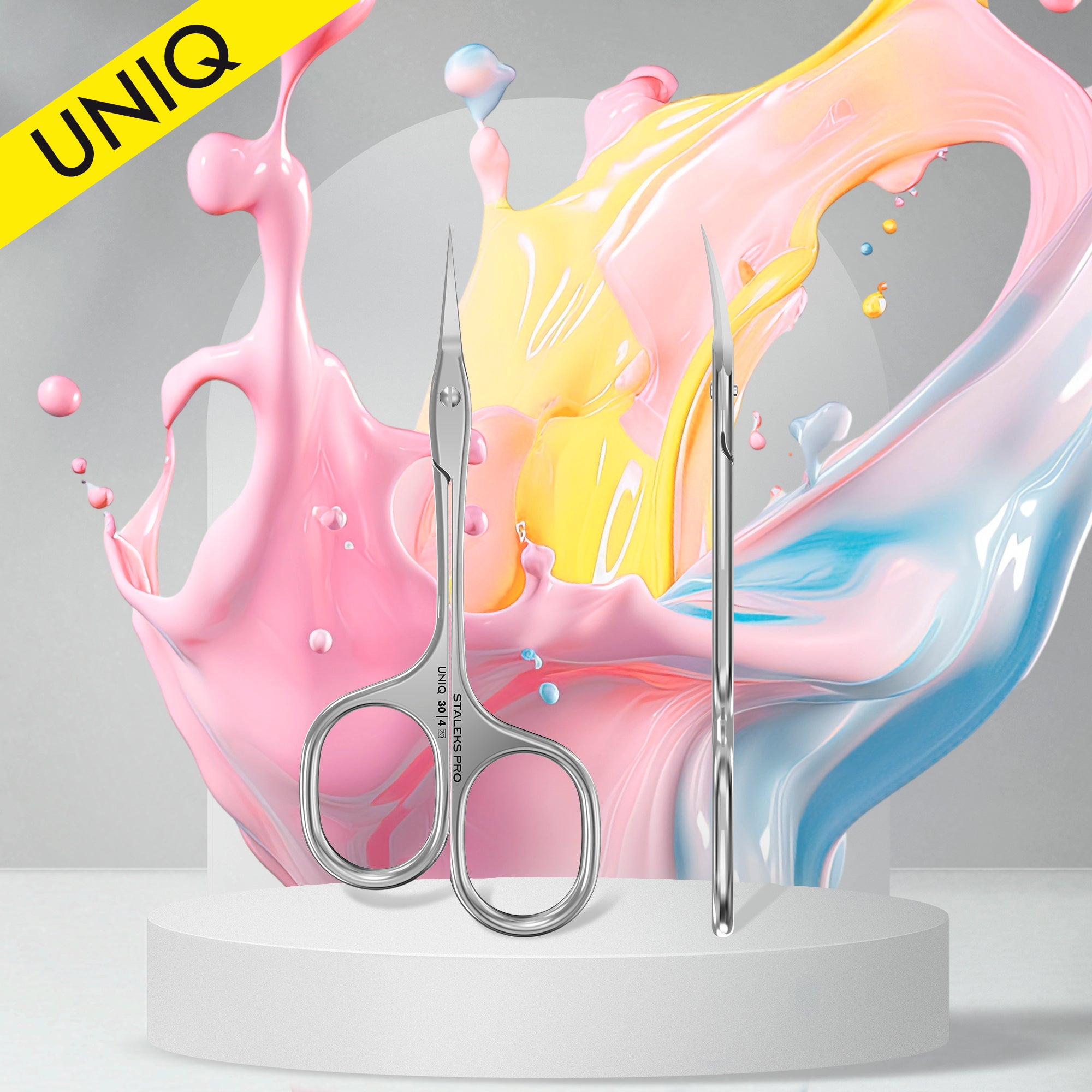 Staleks Professionelle Nagelhautschere "Asymmetric" UNIQ 30 TYPE 4