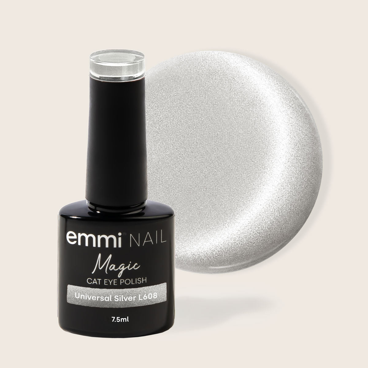 Emmi Shellac UV/LED-Lack Magic Cat Eye Universal Silver -L608-
