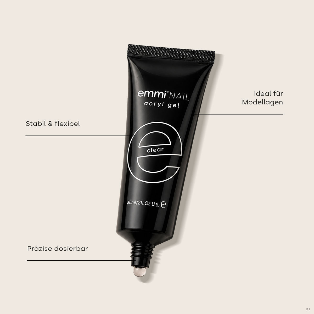Emmi-Nail Acryl Gel in a Tube Clear 60ml