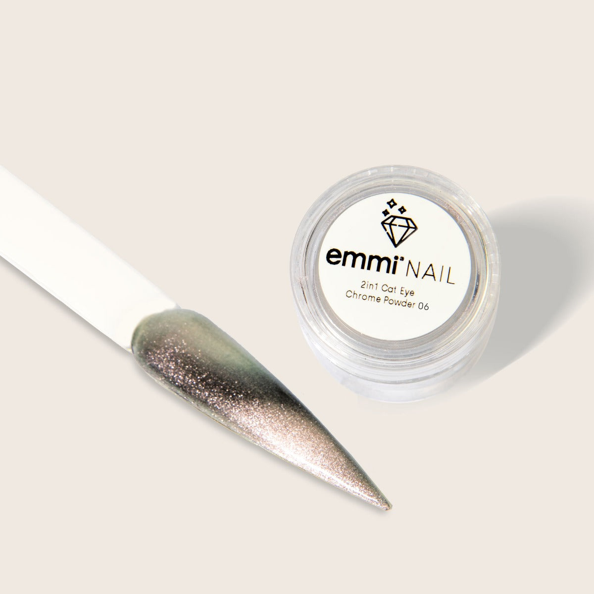 Poudre chromée œil de chat Emmi-Nail 2 en 1 -006-