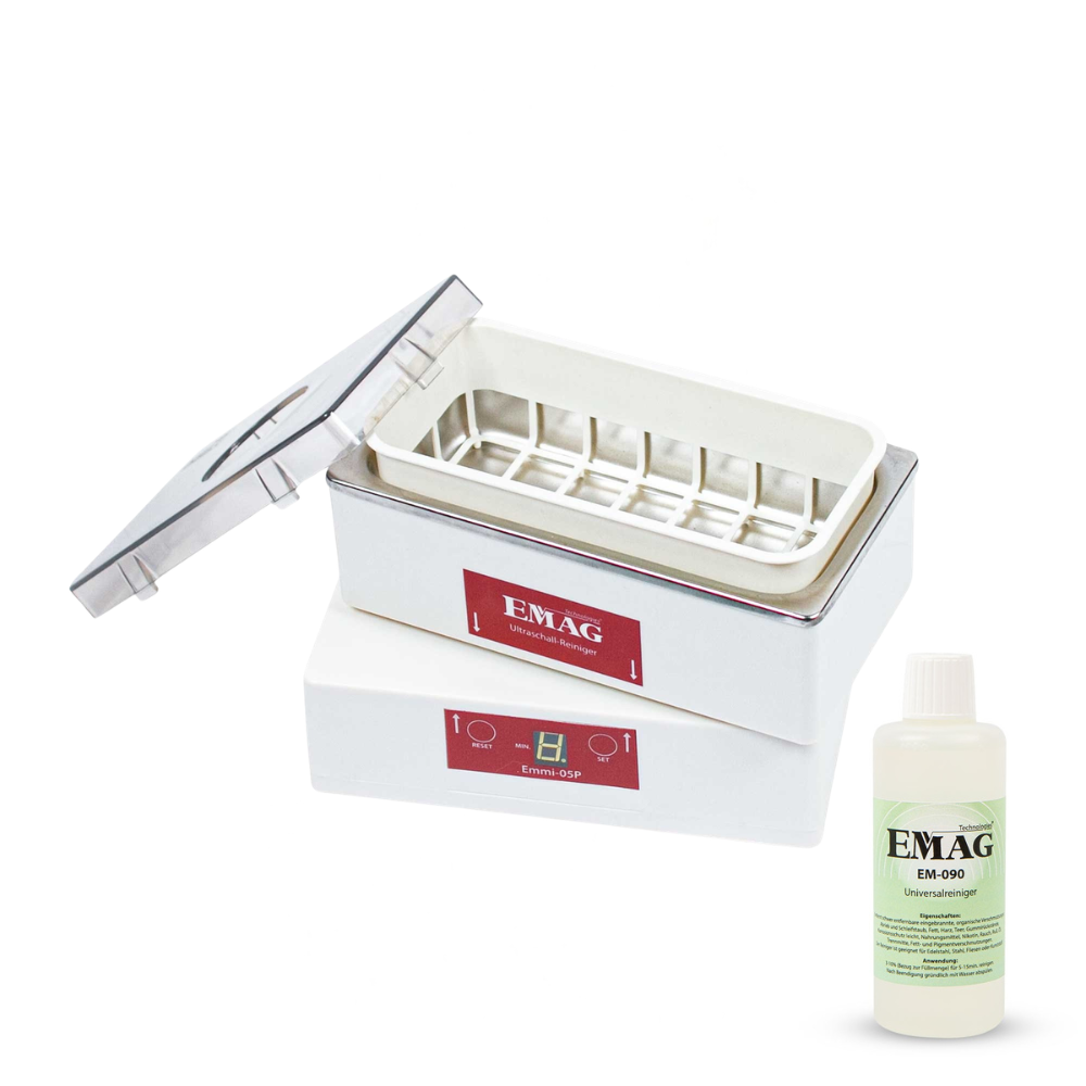 Emmi-05P ultrasonic cleaner with removable tub
