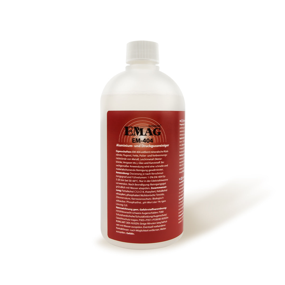 Aluminium- und Druckguss-/Edelmetallreiniger für Ultraschallgeräte EM-404 500ml