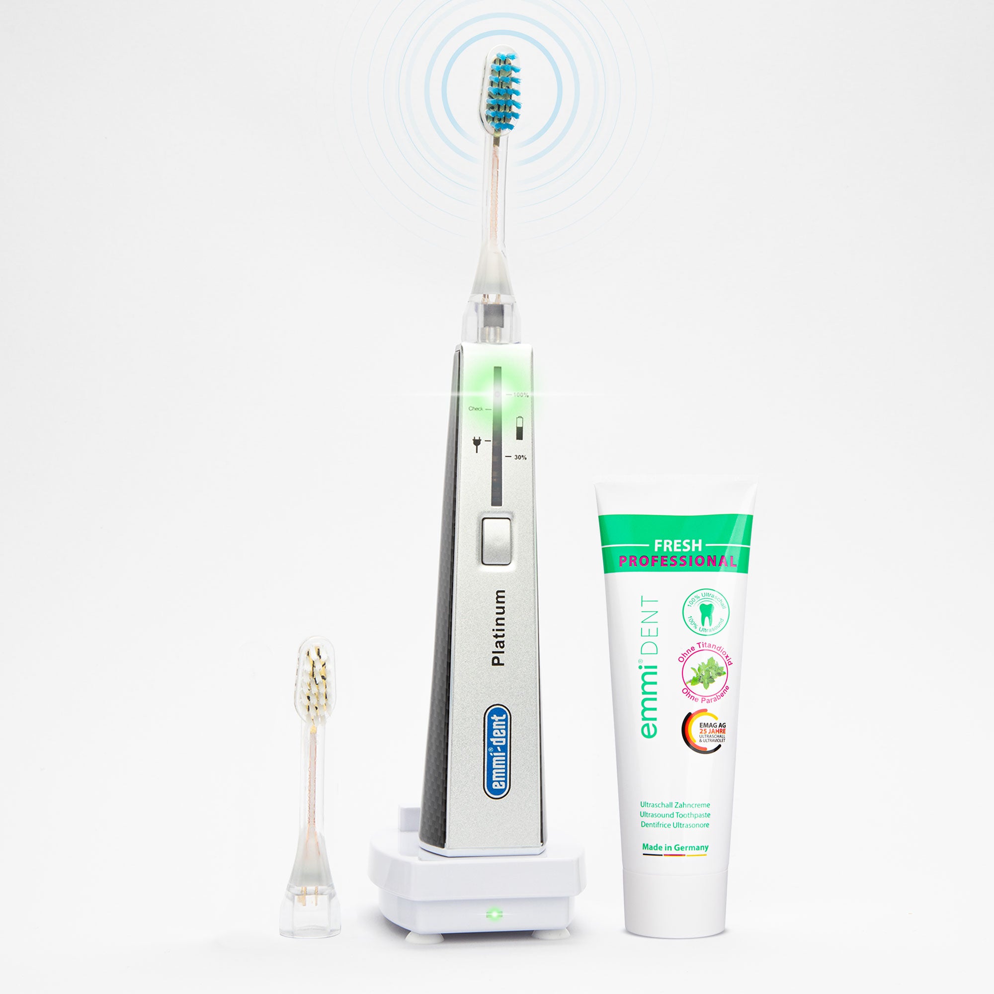 Emmi-dent Ultrasonic Toothbrush Platinum Carbon
