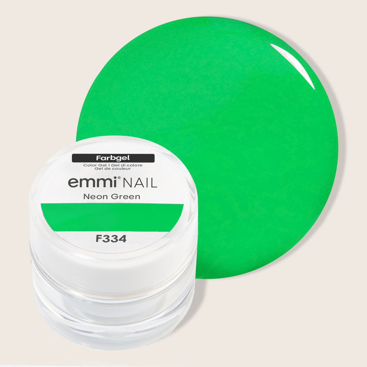 Emmi-Nail Color Gel Neon Green 5ml -F334-