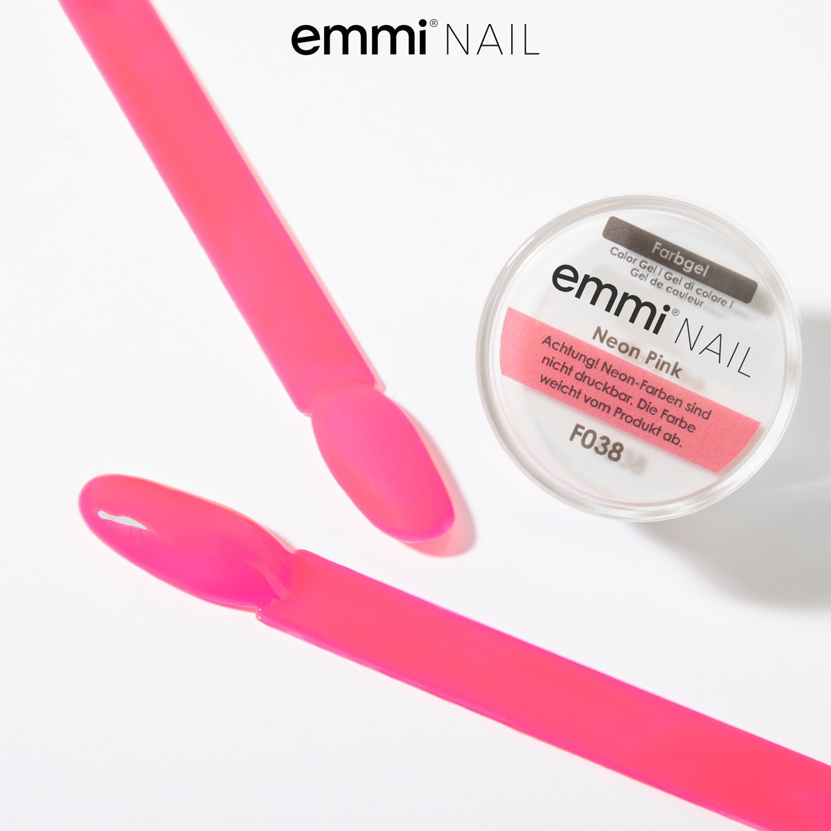 Emmi-Nail Color Gel Neon Pink 5ml -F038-