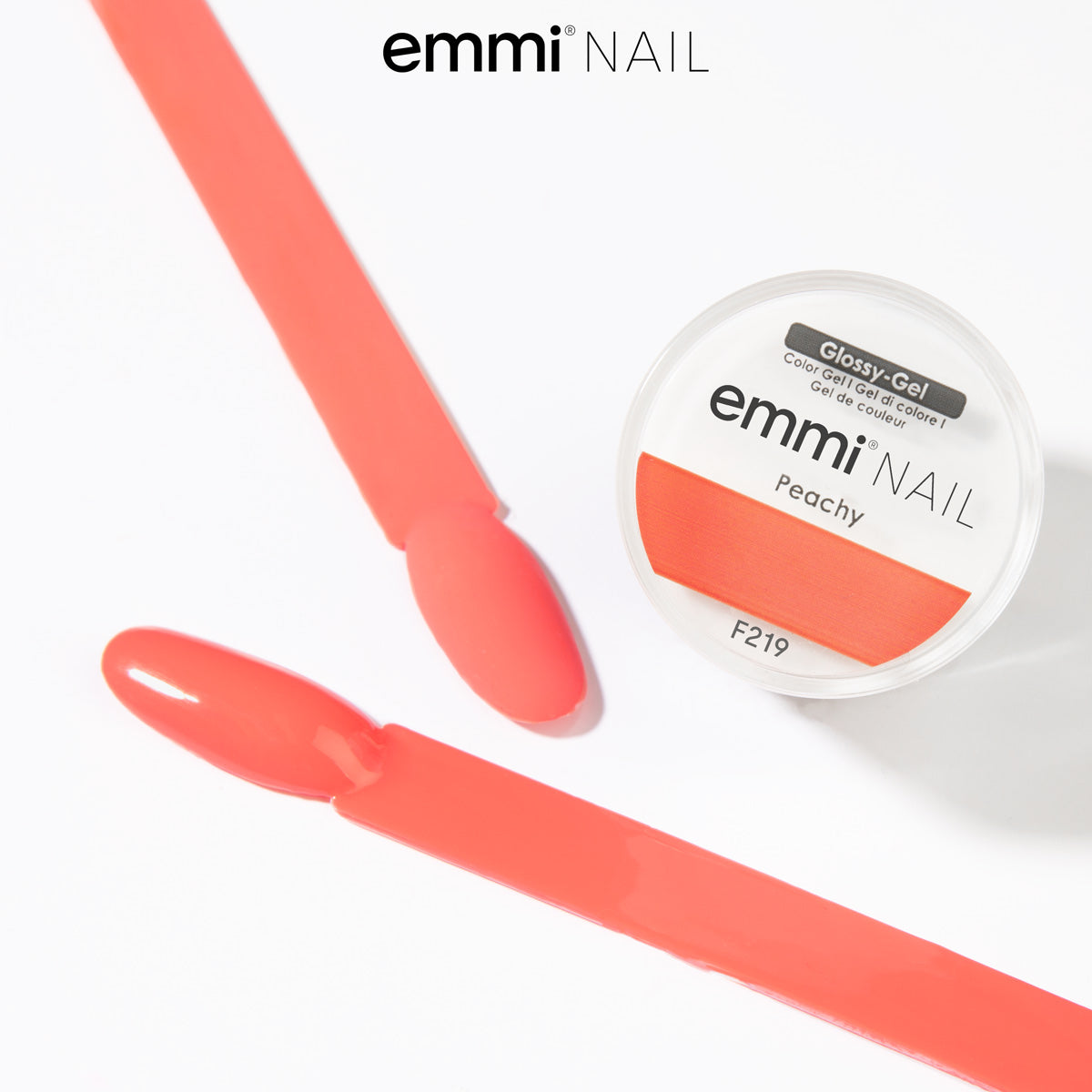 Gel brillant pour ongles Emmi Pêche 5 ml -F219-