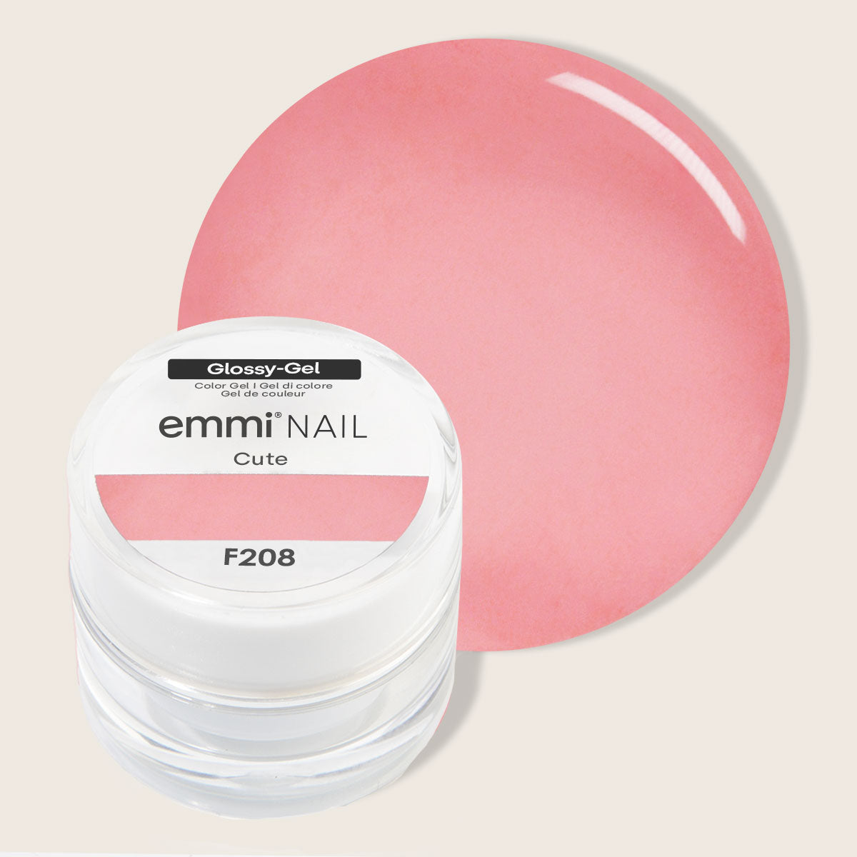 Gel brillant pour ongles Emmi Cute 5 ml -F208-