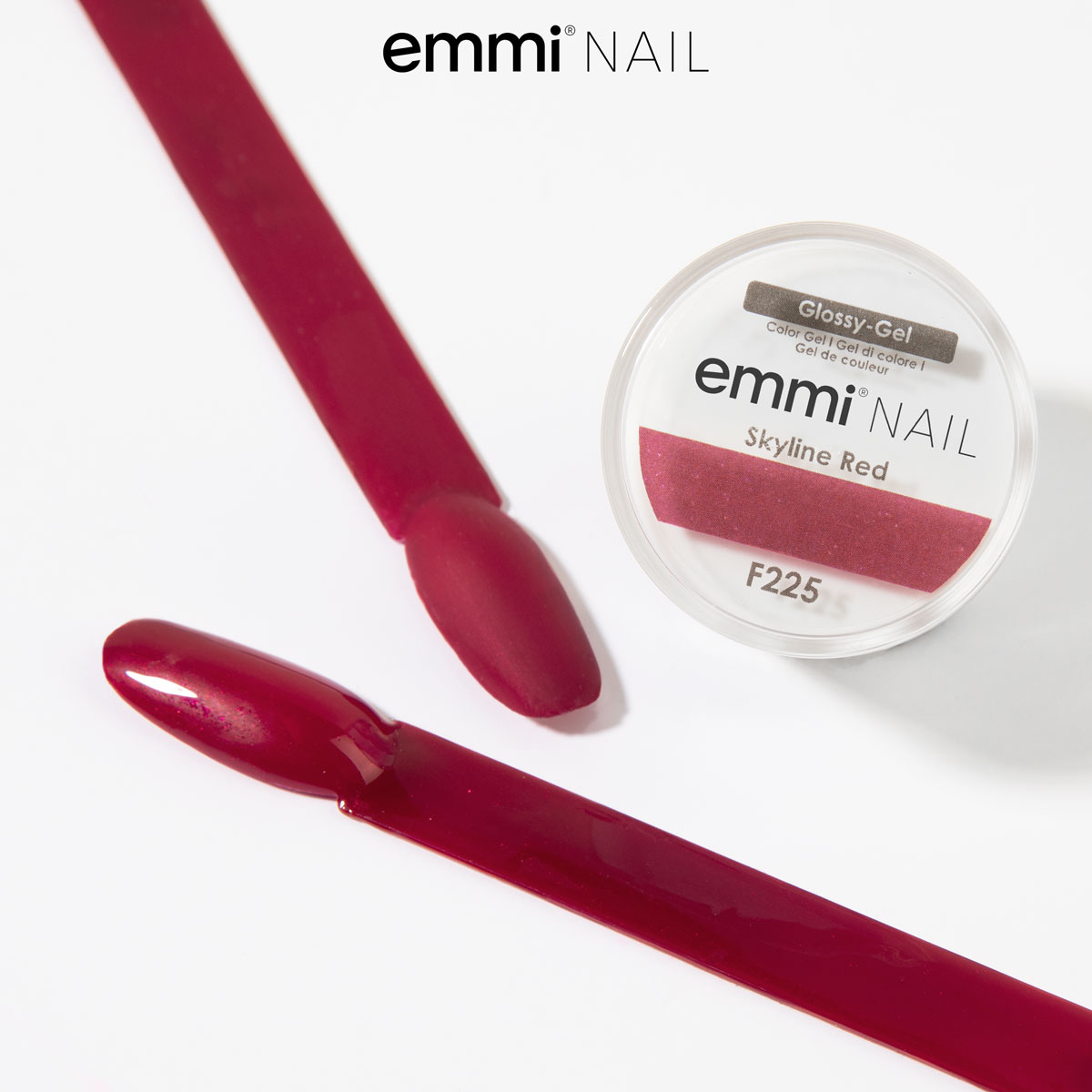 Emmi Nail Glossy Gel Skyline Red 5ml -F225-