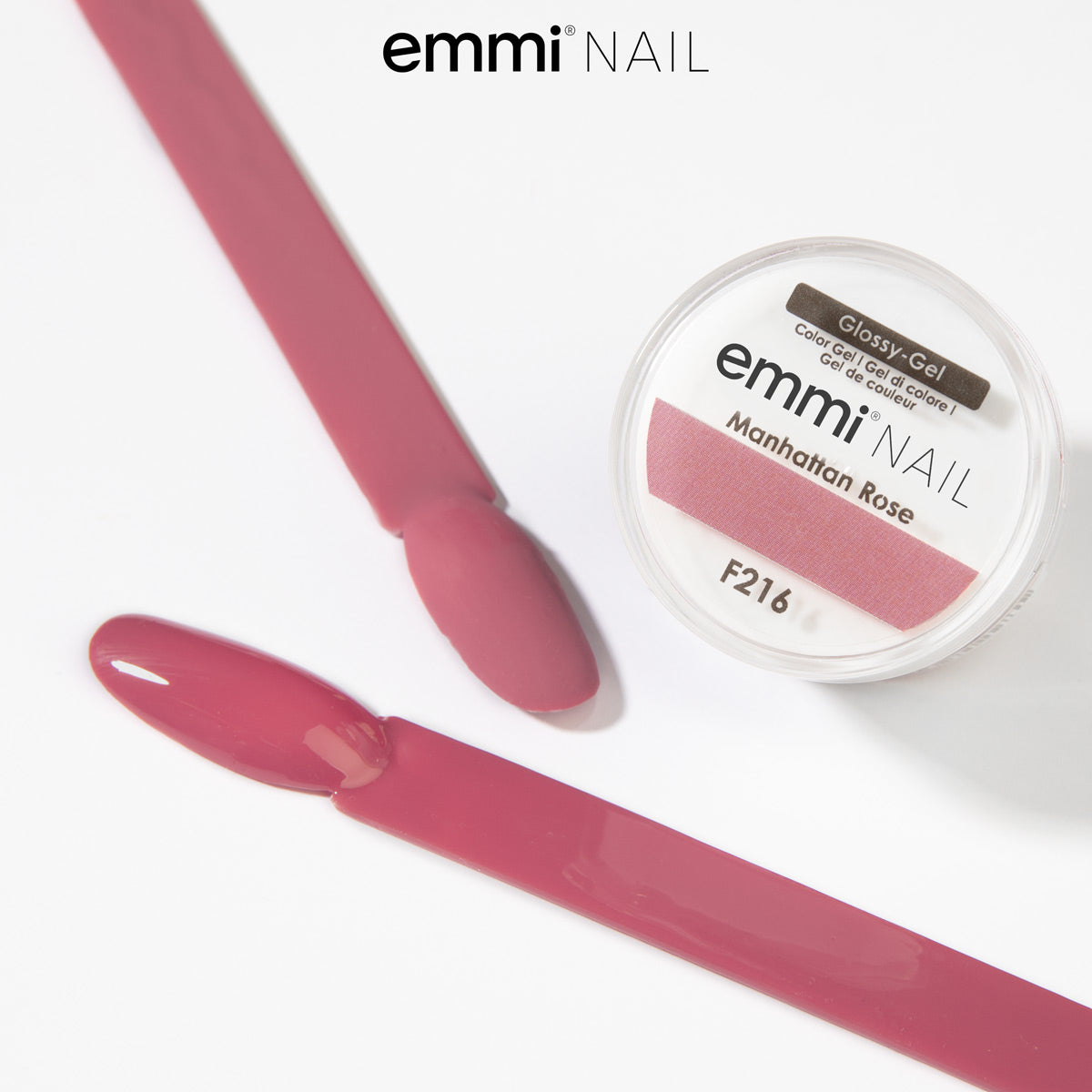 Gel brillant pour ongles Emmi Manhattan Rose 5 ml -F216-