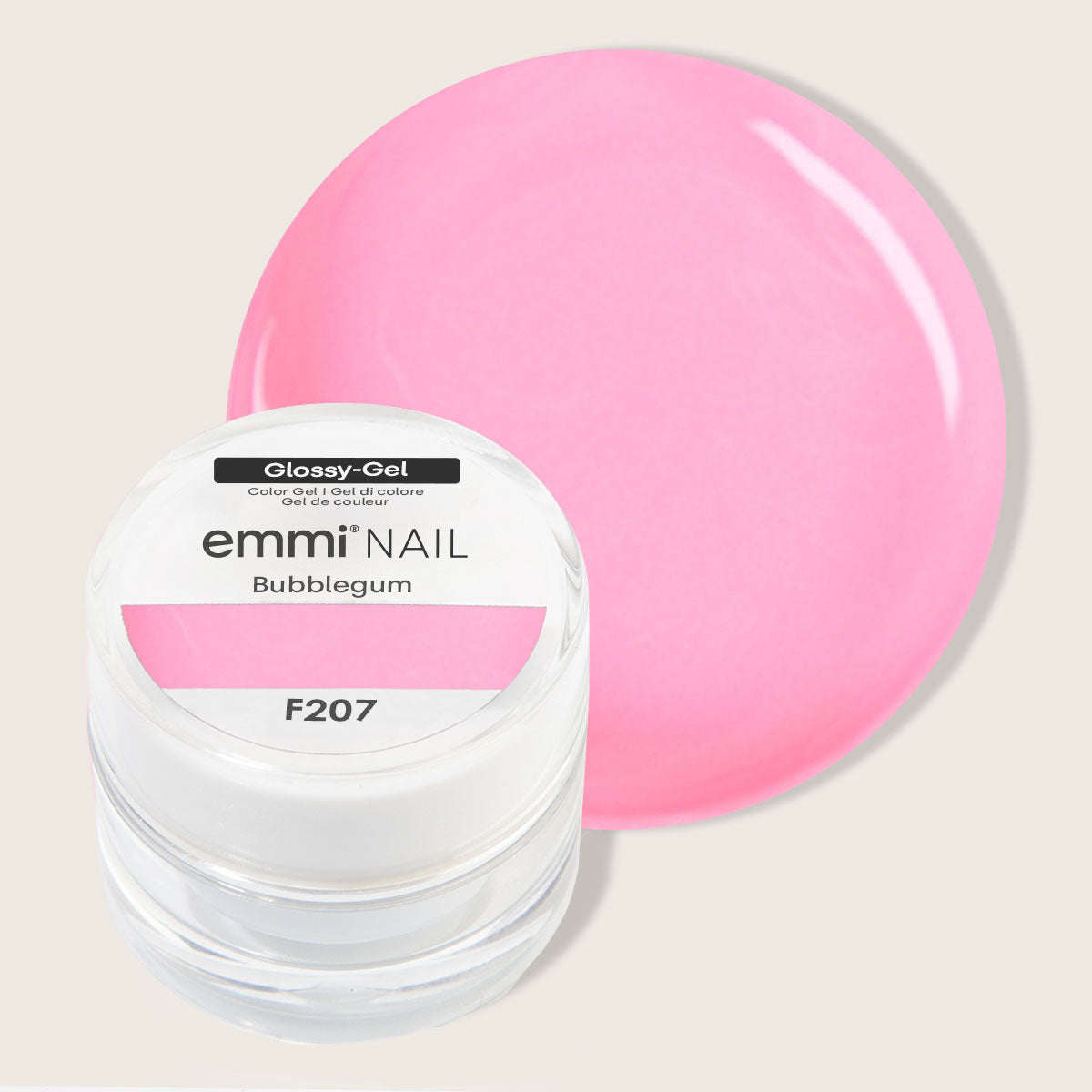 Emmi Nail Glossy Gel Bubblegum 5ml -F207-